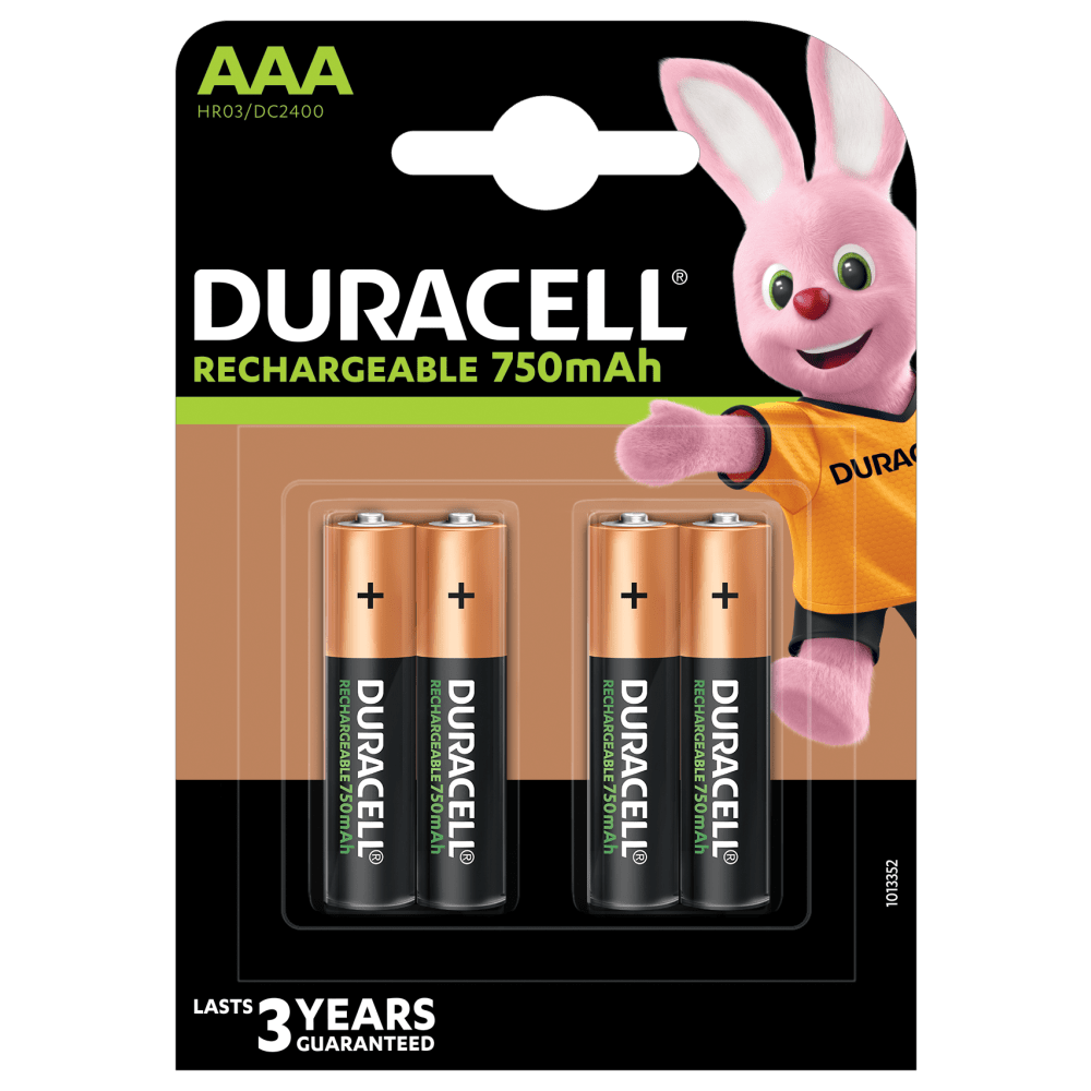 Lach B.C. vergiftigen Rechargeable AAA-batterijen 750mAh - Duracell Plus-batterijen
