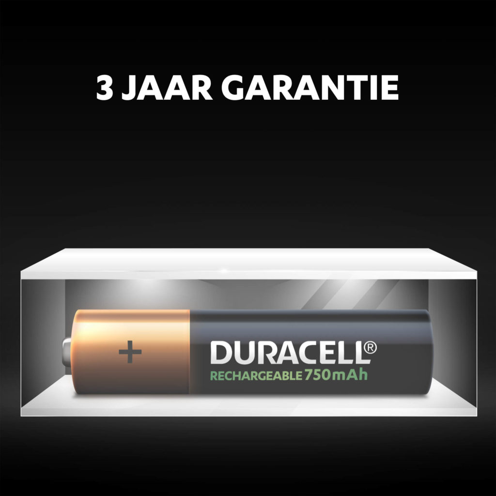 toon Stam Graden Celsius Rechargeable AAA-batterijen 750mAh - Duracell Plus-batterijen
