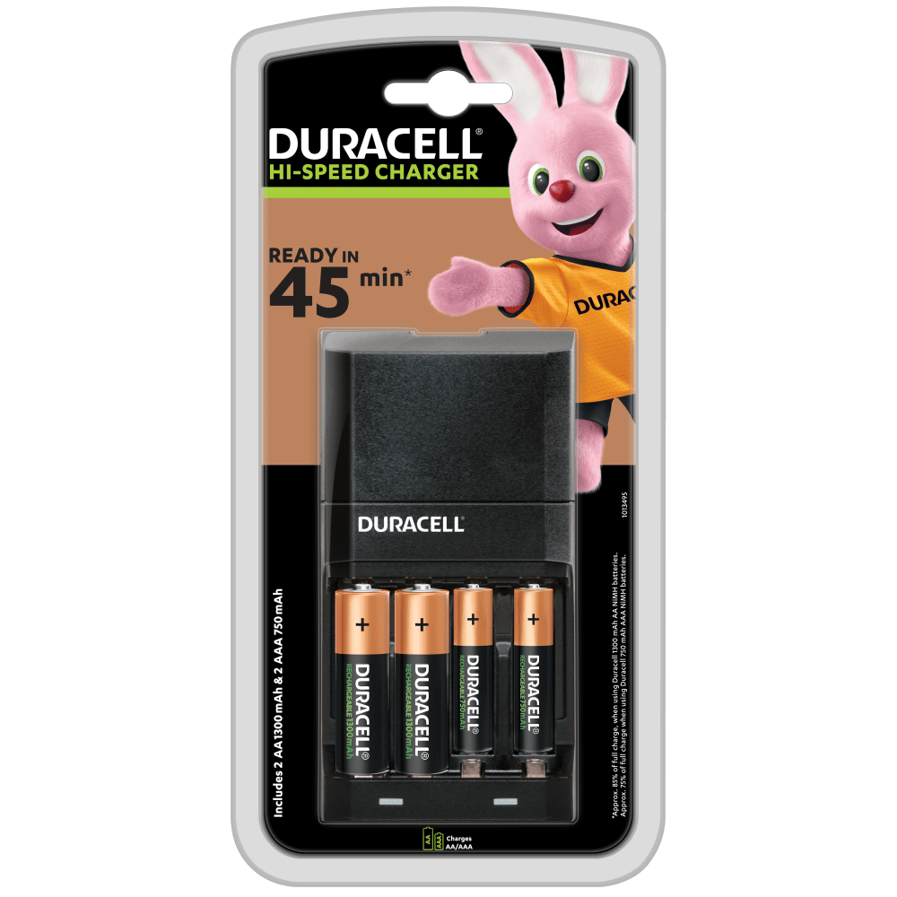 Intiem Historicus assistent Duracell 15 minuten batterijlader voor AA- en AAA-batterijen