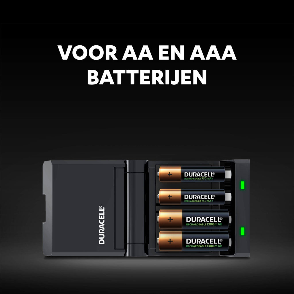 verwennen Vooruit Ambient Duracell 15 minuten batterijlader voor AA- en AAA-batterijen