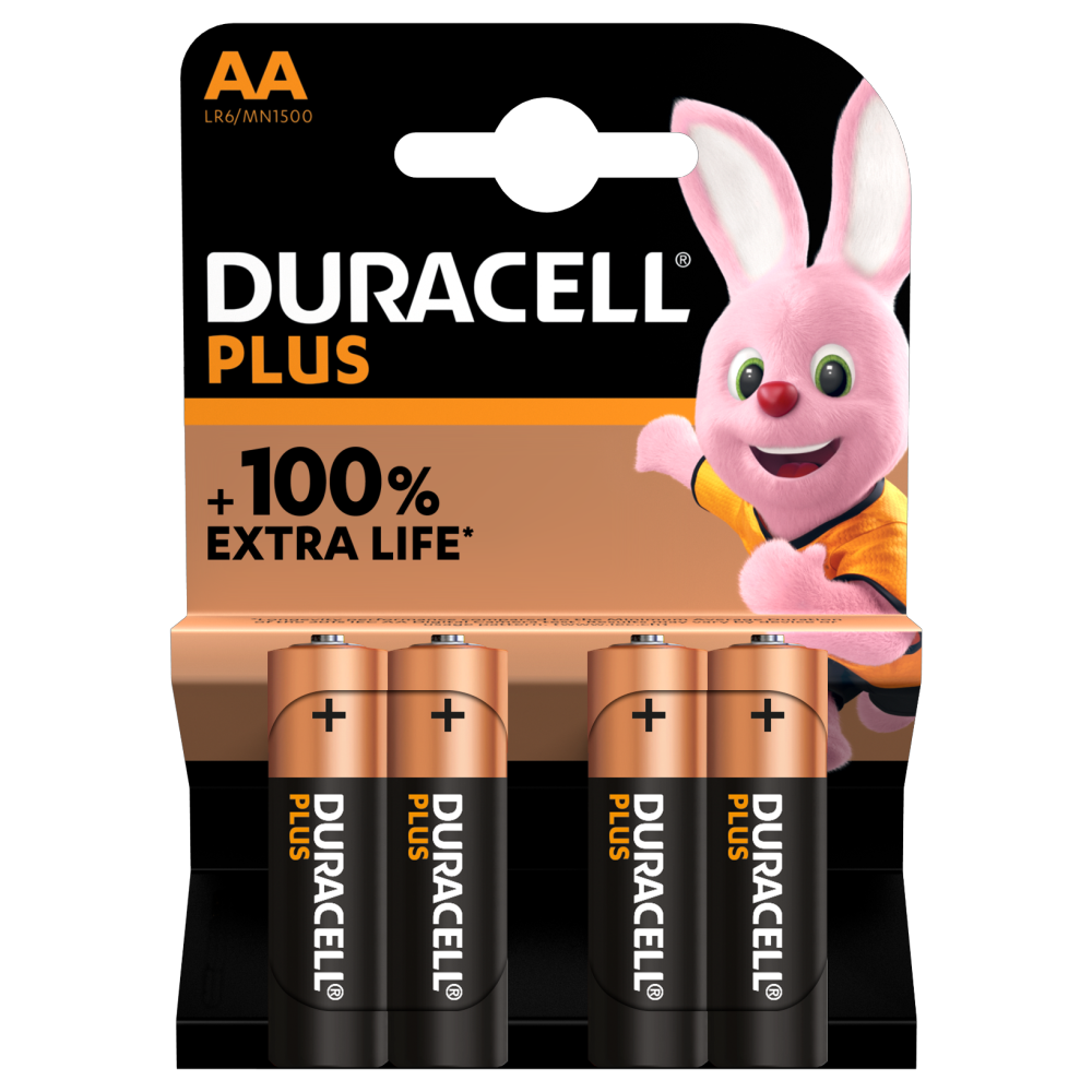 AA-alkalinebatterijen - Plus-batterijen